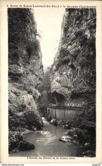 CPA Route de Saint Laurent du Pont a la Grande Chartreuse