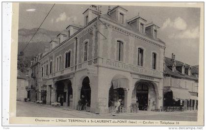 SAINT-LAURENT-DU-PONT L'HOTEL TERMINUS (CARTE GLACEE)