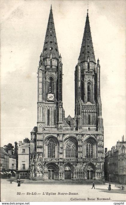 Saint Lo CPA Eglise Notre DAme
