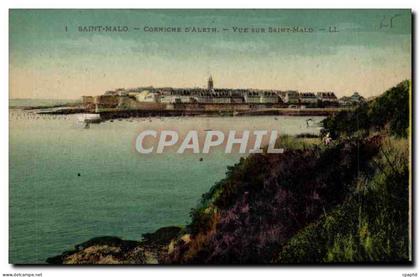 CPA Cote d'Emeraude Saint Malo Vue sur Saint Malo