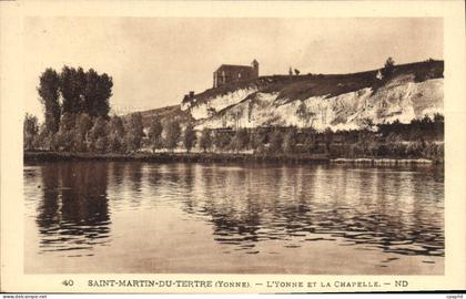 CPA Saint Martin du Tertre Yonne L'Yonne et la Chapelle