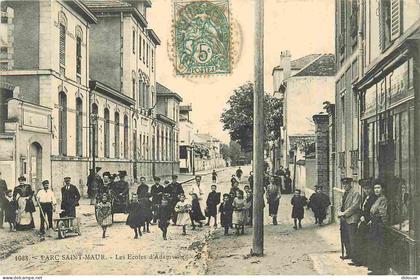 Carte Postale Ancienne - 94 - Saint-maur-des-fossés - Parc Saint Maur - Les ecoles d'adamville - Animée - Enfants - CPA