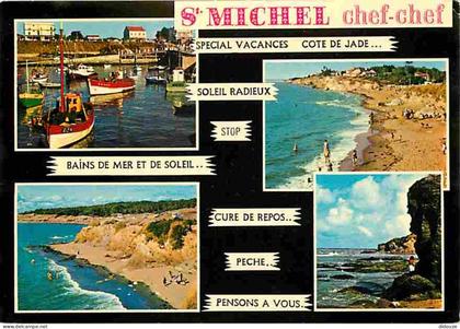 44 - Tharon Plage Saint Michel Chef Chef - Multivues - Plage - Bateaux - CPM - Voir Scans Recto-Verso