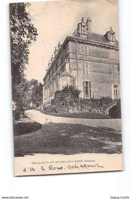 Château de SAINT MICHEL EN L'HERM - état