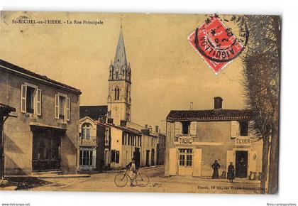 CPA 85 Saint Michel en L'herm la Rue Principale