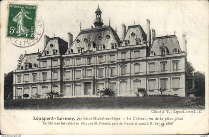 CPA Longpont Lormoy par Saint Michel sur Orge le chateau vu de la prise d'eau ce chateau fut rebati