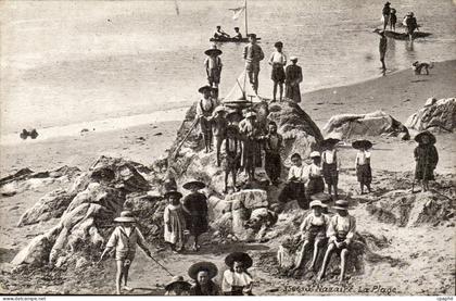 Saint Nazaire CPA La plage (enfants)