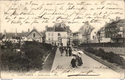 Saint Omer - Jardin Public - CPA