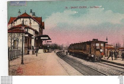 CPA 93 SAINT OUEN  - la gare