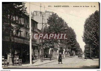 CPA Saint Ouen Avenue de la Gare