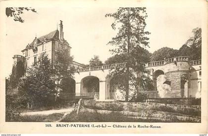 CPA Saint Paterne I et L Chateau de la Roche Racan