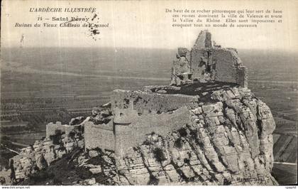 CPA Saint Peray Ruines du Vieux Chateau De Creussol