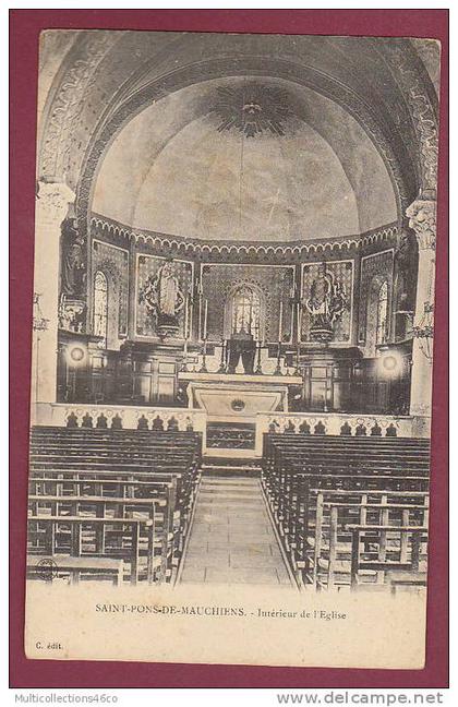 34 - 020313 - SAINT PONS DE MAUCHIENS - Intérieur de l'église -
