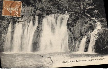CPA Carces l'ecluse la grande chute