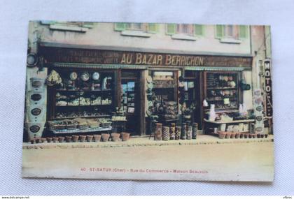 Saint Satur, rue du commerce, maison Beauvois, Cher 18