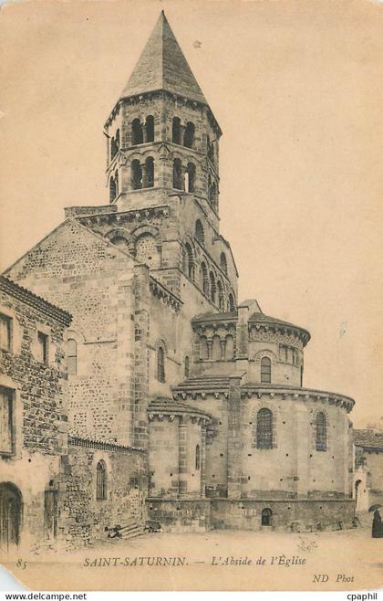 CPA Saint Saturnin L Abside de l Eglise