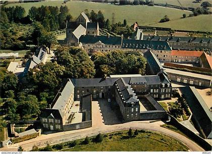 50 - Saint Sauveur le Vicomte - L'Abbaye Sainte Marie Madeleine Postel - Vue aérienne - Carte Neuve - CPM - Voir Scans R