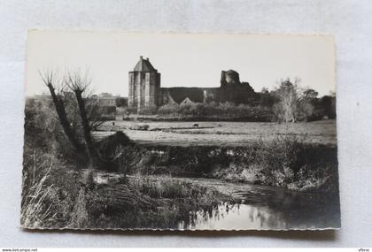 Cpsm, Saint Sauveur le Vicomte, le vieux château, Manche 50