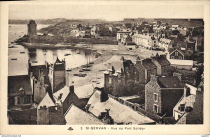 CPA Saint Servan Vue Au Port Solidor