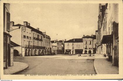 CPA Saint Sever sur Adour Place Tour de Sol