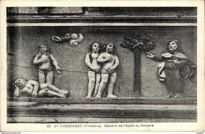 CPA Saint Thegonnec Retable de L Autel du Rosaire