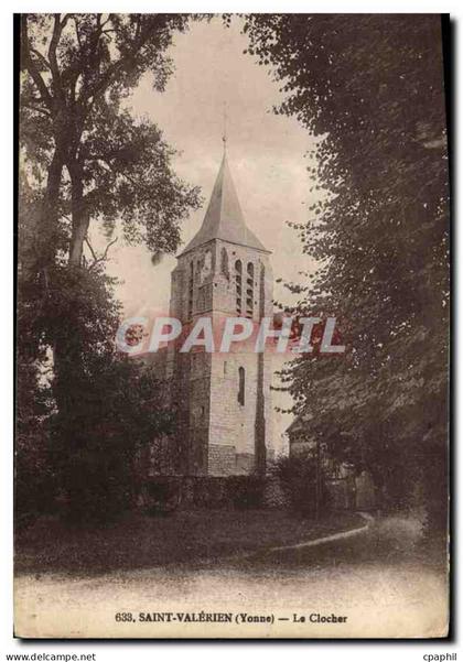 CPA Saint Valerien Yonne Le Clocher