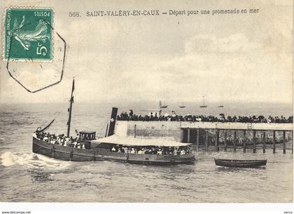 Carte  Postale  ancienne de SAINT VALERY en CAUX