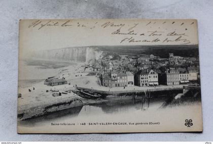 M18, Cpa 1904, Saint Valery en Caux, vue générale, Seine Maritime 76