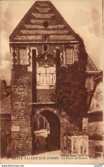 CPA Saint Valery sur Somme La porte de Nevers