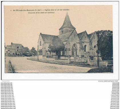 carte de  st SAINT WANDRILLE RANCON ( recto verso )