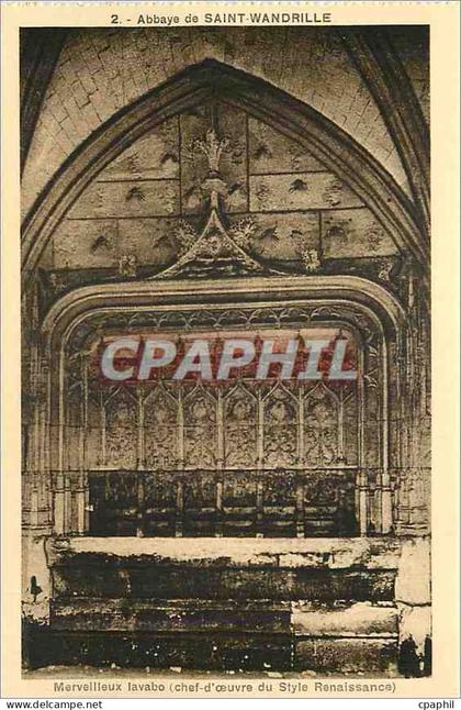 CPA Abbaye de Saint Wandrille Merveilleux lavabo