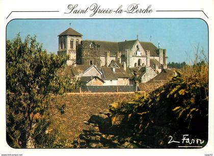 CPM St Yrieix la Perche Hte Vienne Collegiale le Moustier