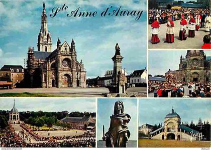 Carte Postale - 56 - Sainte Anne d'Auray - Multivues - Procession du Grand Pardon - Statue de Sainte Anne - Carte Neuve