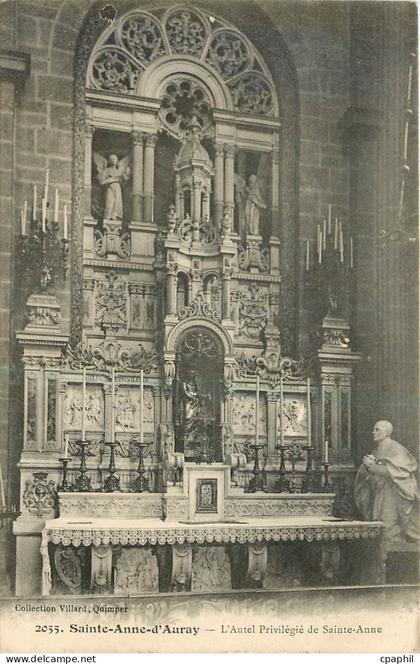 CPA Sainte Anne d'Auray l'Autel Privilegie de Sainte Anne