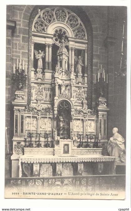 Saint Anne d'Auray CPA l'autel privilegie de Sainte Anne