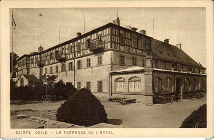 Sainte odile CPA la terrasse de l'hotel