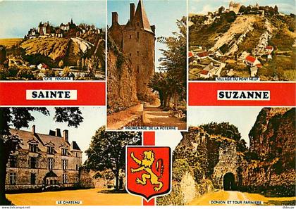 53 - Sainte-Suzanne - Multivues - Blasons - CPM - Voir Scans Recto-Verso