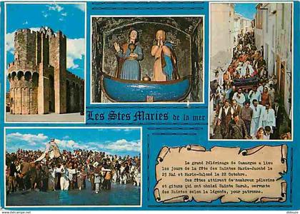 13 - Les Saintes Maries de la Mer - Procession des Saintes - Multivues - Flamme Postale - CPM - Voir Scans Recto-Verso