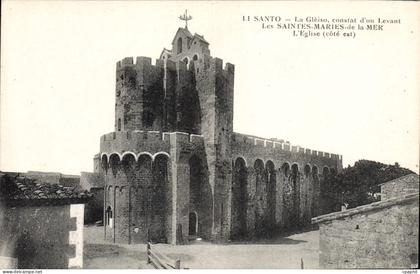 CPA Les Saintes Maries de la Mer L'eglise