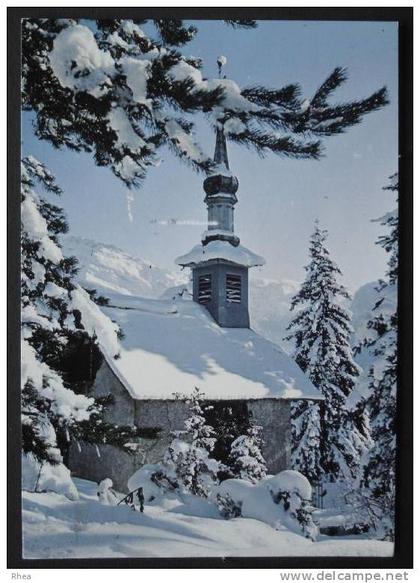 74 Samoëns sous la neige eglise D74D K74258K C74258C RH036469