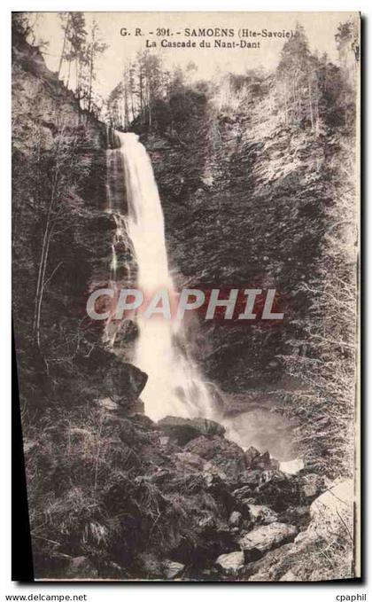 CPA Samoens La Cascade Du Nant Dant