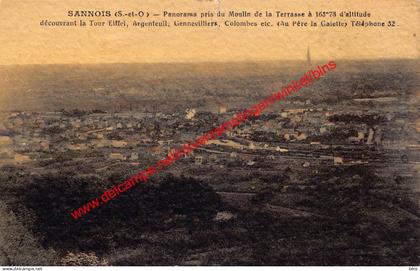 Panorama pris du Moulin de la Terrasse - Sannois - (95) Val d'Oise