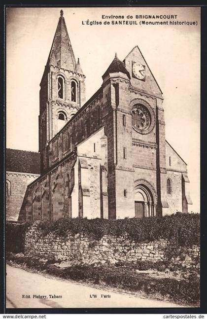 CPA Santeuil, L`Eglise vom Weg aus