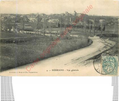 84.  SARRIANS .   Vue générale .