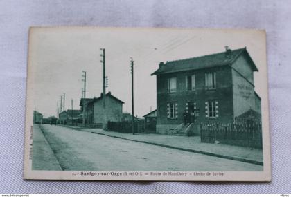 Cpa 1946, Savigny sur Orge, route de Montlhéry, limite de Juvisy, Essonne 91