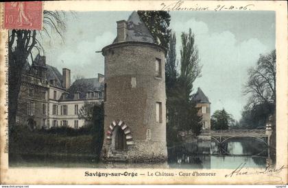 CPA Savigny Sur Orge Le Chateau Cour D'Honneur