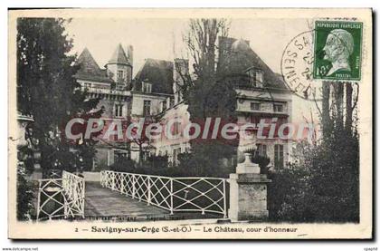 CPA Savigny Sur Orge Le Chateau Cour D'Honneur