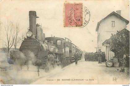 SCORBE CLAIRVAUX  la gare (train)
