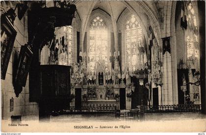 CPA Seignelay Interieur de l'Eglise FRANCE (1451988)