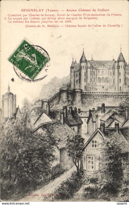 CPA Seignelay Yonne Ancien Chateau de Colbert